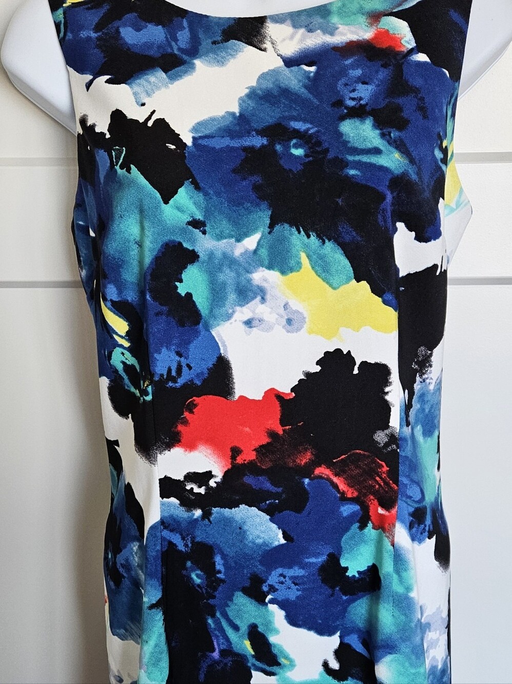 Mario Serrani Italy Watercolor Floral Sleeveless Sheath Dress - Size 8 NWOT